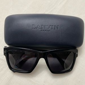 Lanvin black crystal Sunglass